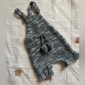 Message In A Bottle | Wool Blend Knit Romper Shorts with Pom Pom NWT